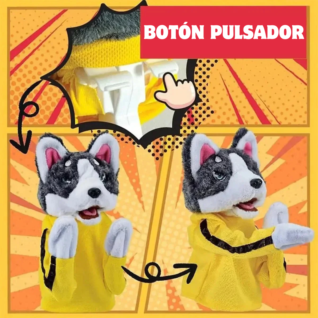 Peluche Perro Boxeador Interactivo